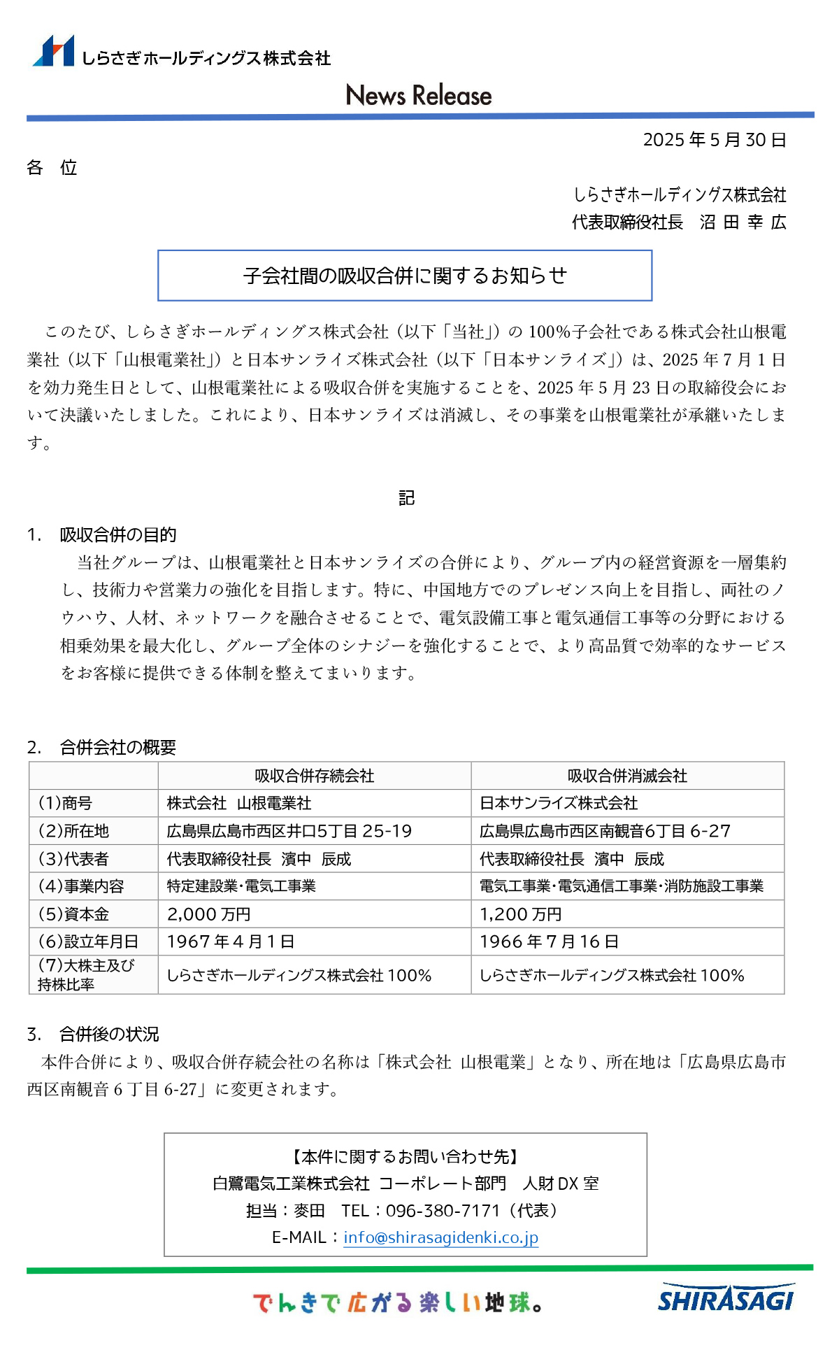 日本サンライズ株式会社